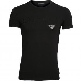 Essential Mega Logo Crew-Neck T-Shirt, Black
