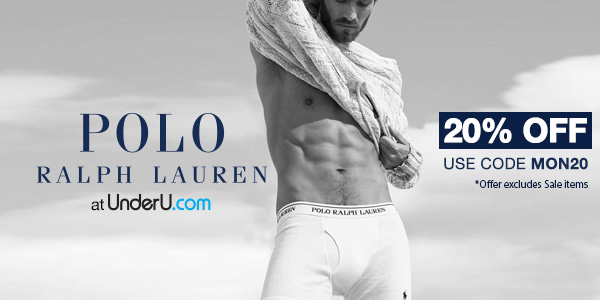 20% off all POLO RALPH LAUREN orders this week. MON20 code.