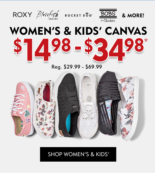 Women''s and Kids'' canvas $14.98 - $34.98. Shop Women''s and Kids''