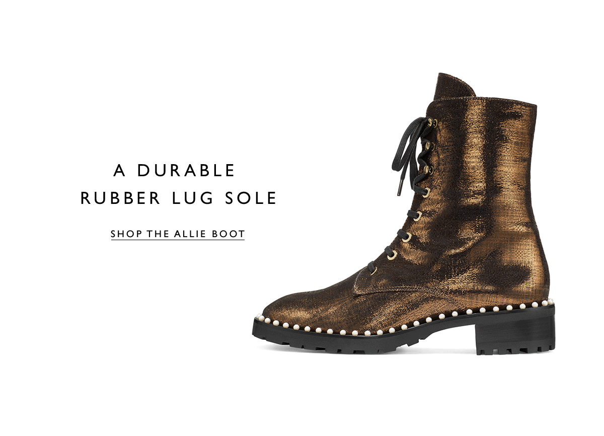 A durable rubber lug sole | Shop the Allie Boot