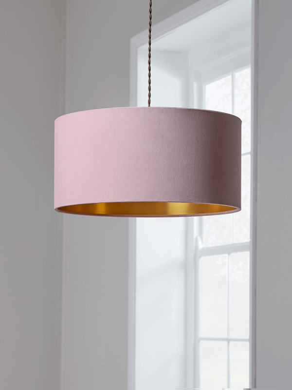 Blush & Gold Velvet Shade