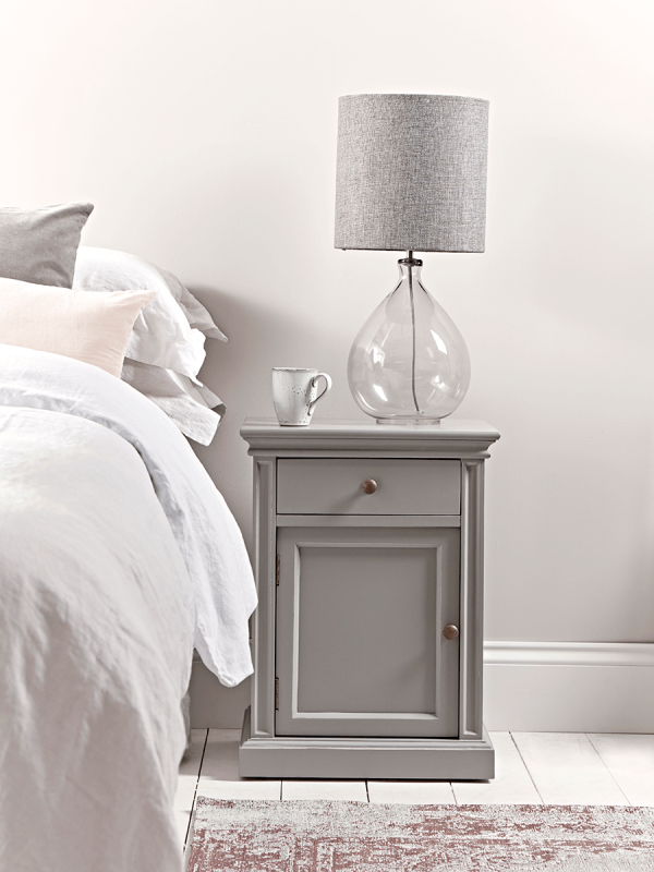 Grey Bedside Table