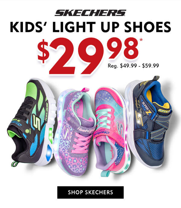 Skechers Kids'' Light Up Shoes $29.98. Shop Skechers