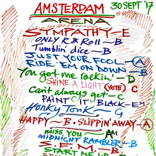 Amsterdam Setlist ''17''