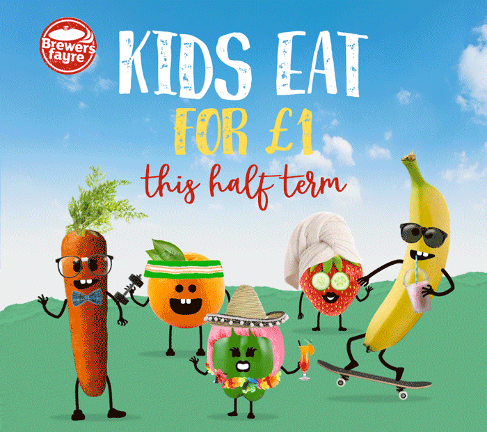 KIDS EAT FOR £1 THIS HALF TERM