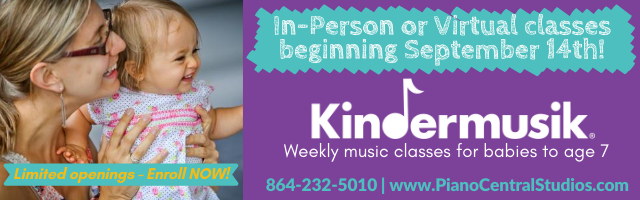 Ad: Piano Central offers Kindermusik!