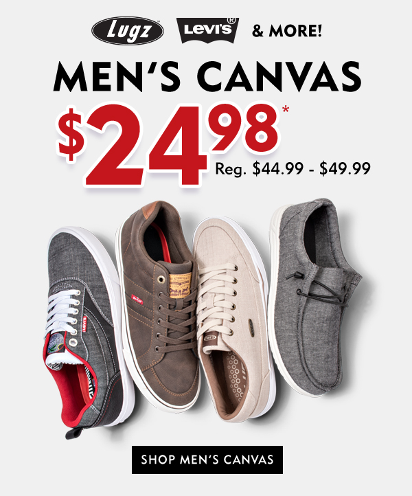 Men''s canvas $24.98. Shop Mens