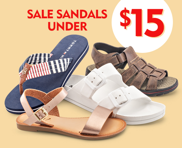 Sale Sandals under $15