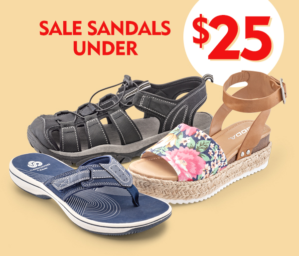 Sale Sandals under $25