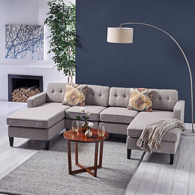Jean Modern Fabric Chaise Sectional