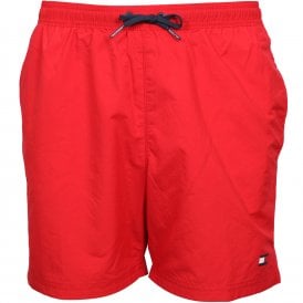 Classic Logo Boys Swim Shorts, Red Glare