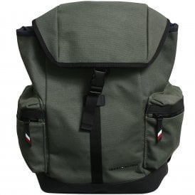 Utility Canvas Flap Backpack, Faded Olive