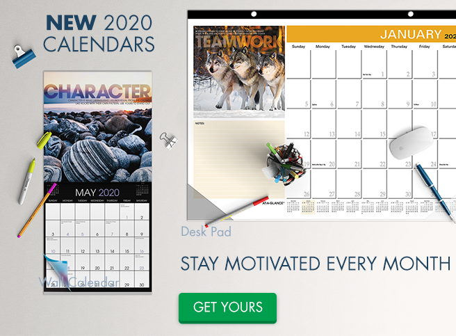 NEW 2019 Calendars - Get motivated every month - Shop Now