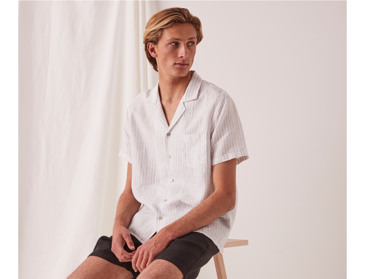 Malibu Shirt Sandbar Stripe | Assembly Label