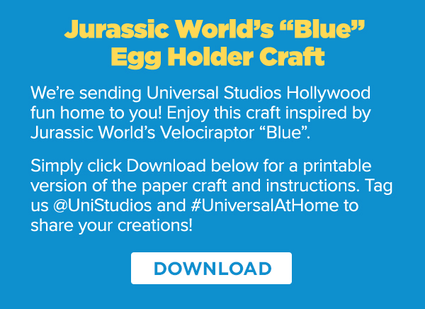 Download the Jurassic World''s Blue Easter Craft