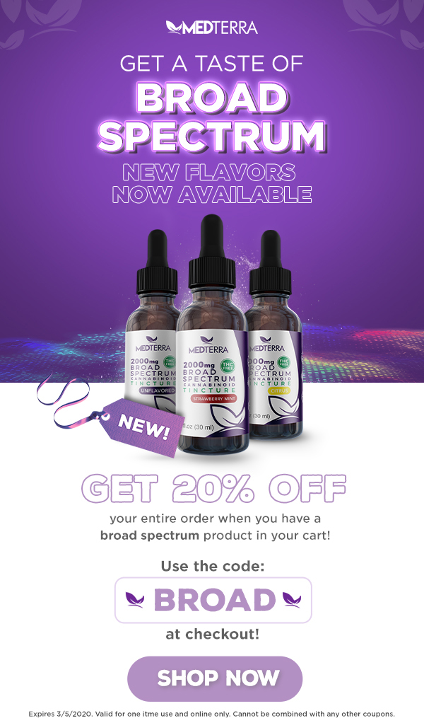 Use BROAD for 20% off your online order!
