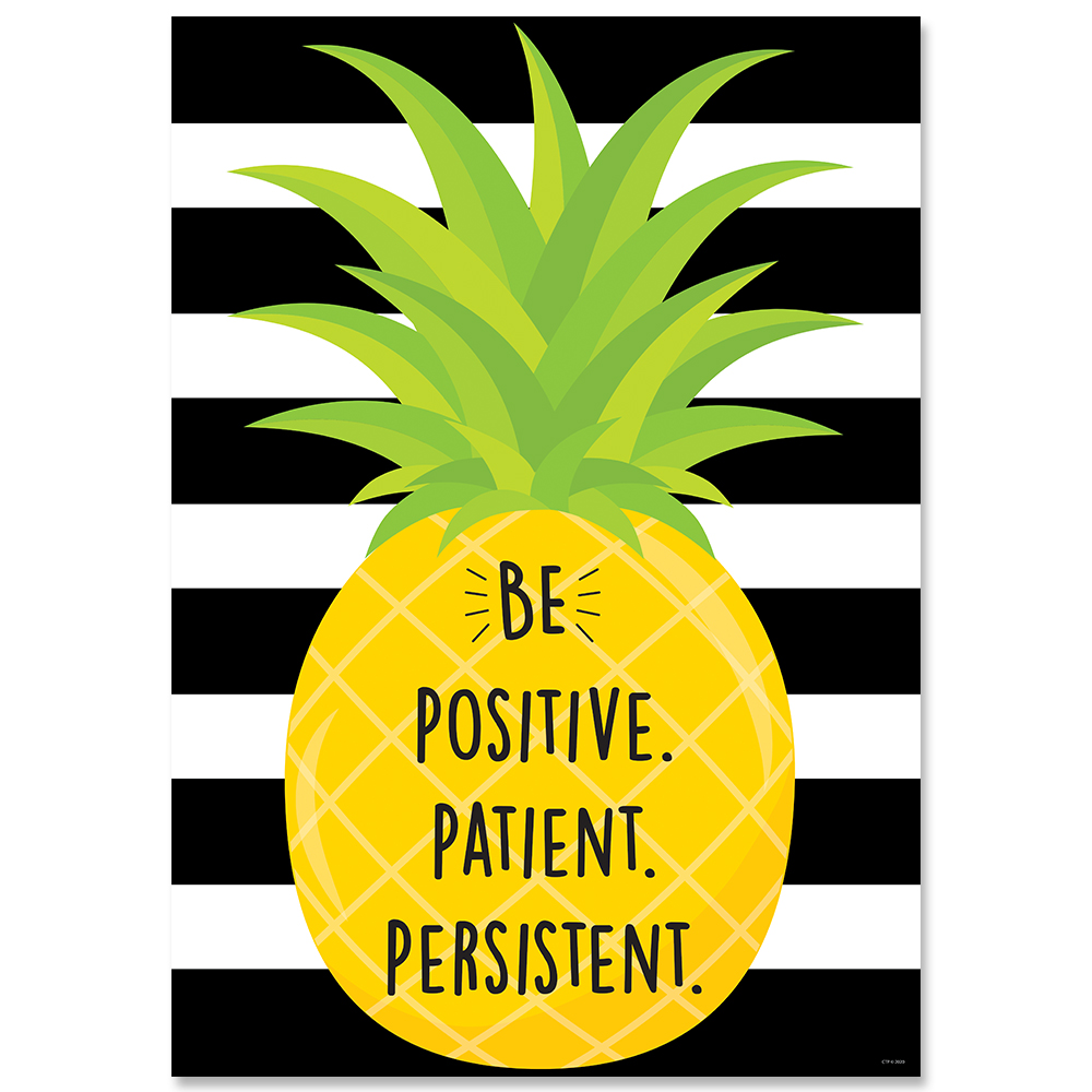 Be Positive. Patient. Persistent. Palm Paradise Inspire U Poster