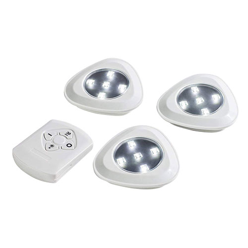 Tri Bright Wirefree LED Lights With Remorte - Only ?12.99