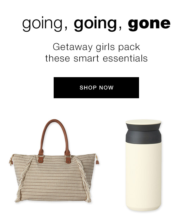Getaway girls pack these smart essentials