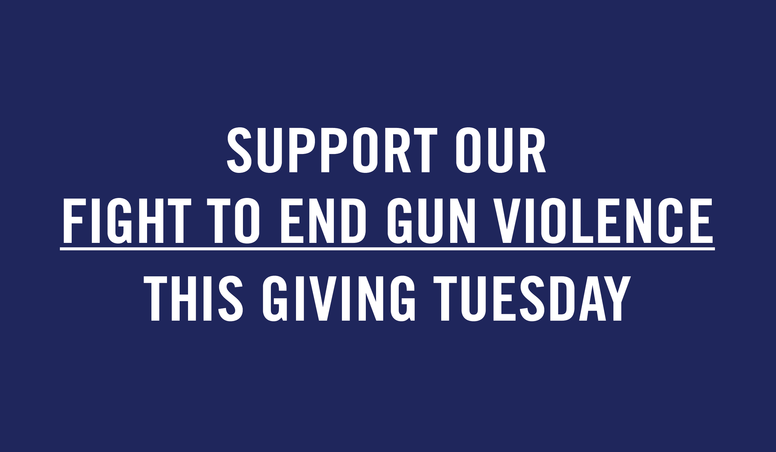 Support Our Fight to End Gun Violence This Giving Tuesday