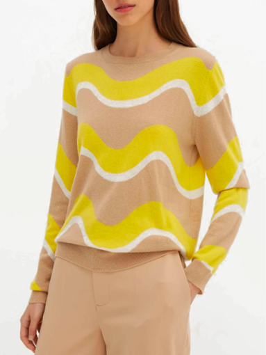 wave cashmere sweater