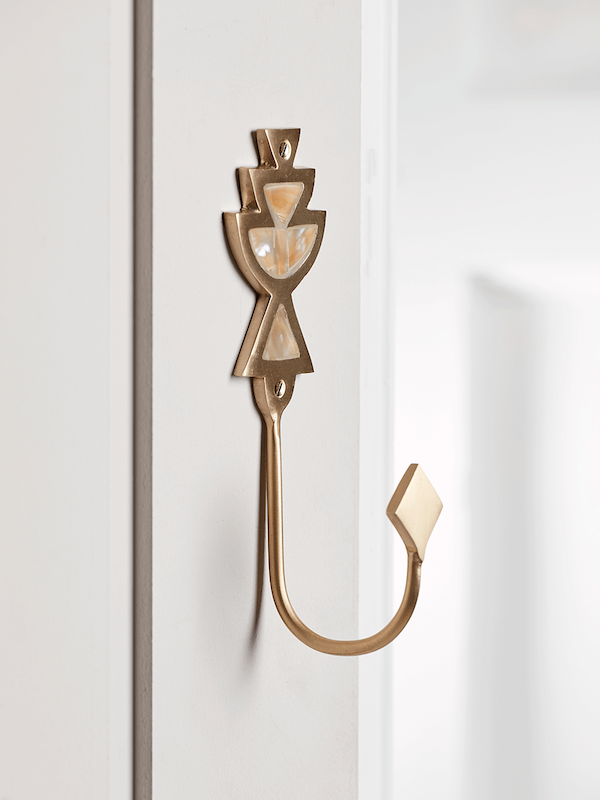 Solid Brass Deco Hook