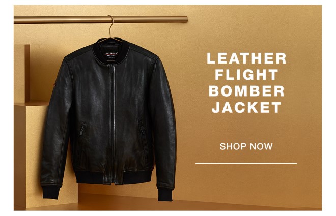 Leather Flight Bomber Jacket