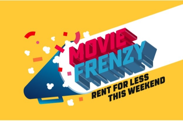 Rent award winning Holywood movies cheaply during the upcoming Movie Frenzy this weekend!