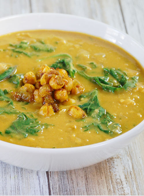Curried Chickpea & Kale Soup