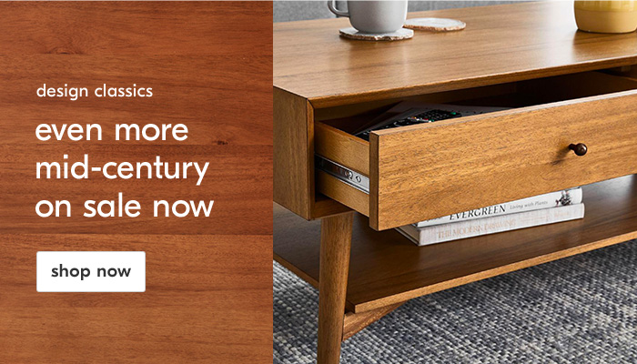 even more mid-century on sale now