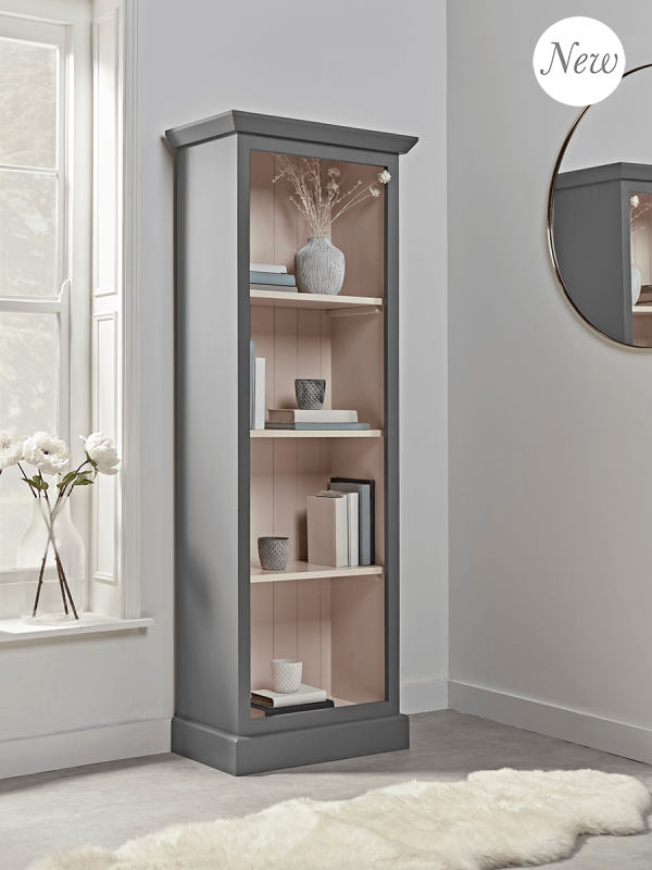 NEW Petite Bookcase - Grey & Blush