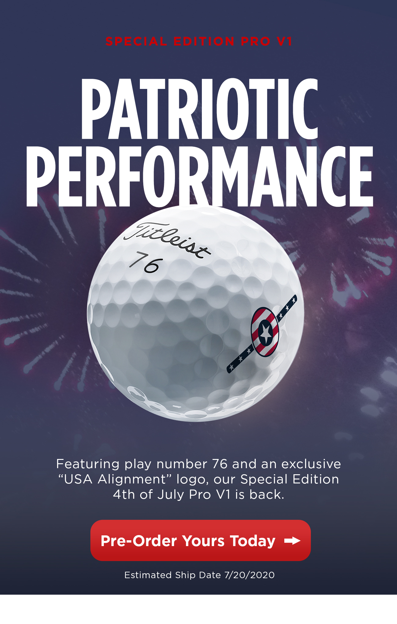 Shop Special Edition 4th of July Pro V1