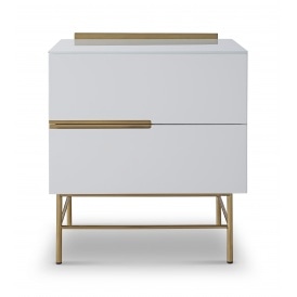 Sleek - Contemporary Two Drawer Narrow Chest With Various Colour Options