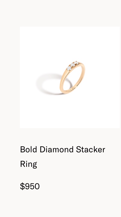 Bold Diamond Stacker Ring