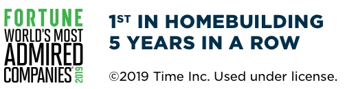1st in Homebuilding 5 years in a row