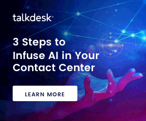 TalkDesk Forrester AI Webinar ad