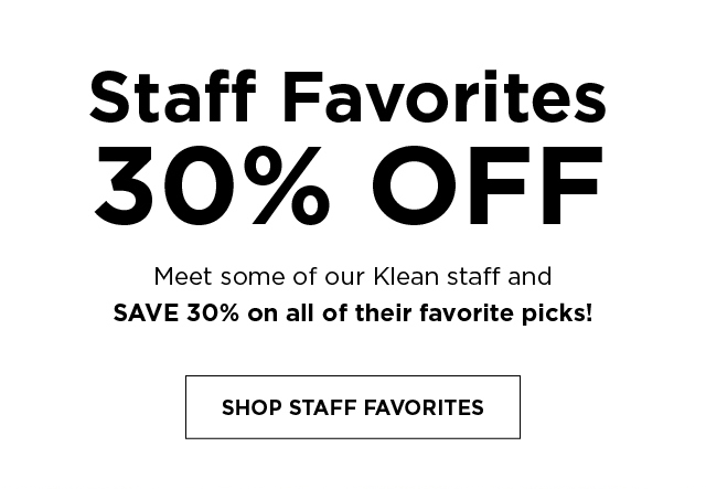 30% OFF Klean Staff Favorites