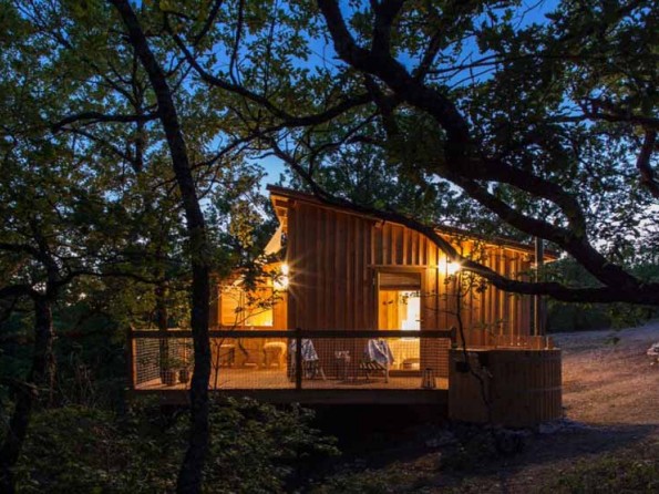 Treehouse with sauna and spa