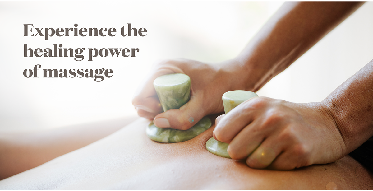 Experience the healing power of massage