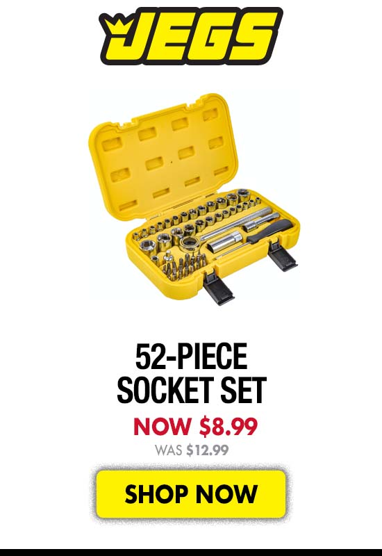 JEGS 52-Piece Socket Set - Now $8.99 Was $12.99