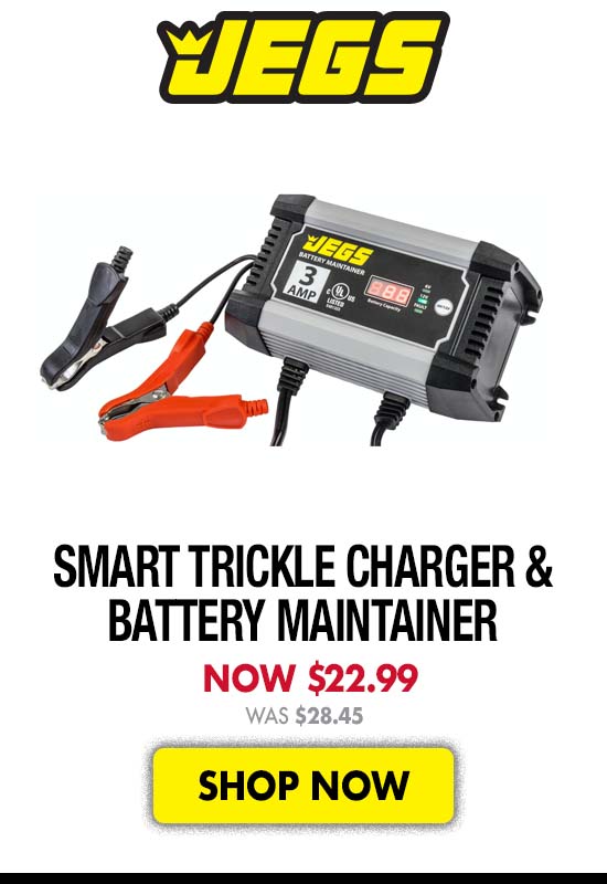 JEGS Smart Trickle Charger & Battery Maintainer - Now $22.99 Was $28.45