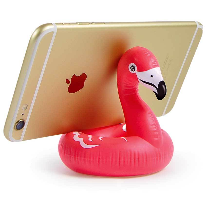 Image of Pink Flamingo Pool Float Phone Stand