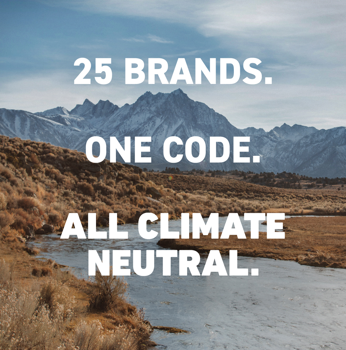 25 Brands. One Code. All Climate Neutral.