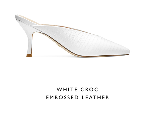  WHITE CROC
											EMBOSSED LEATHER