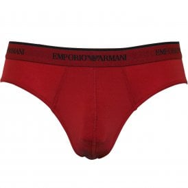Logoband Microfibre Brief, Ruby Red