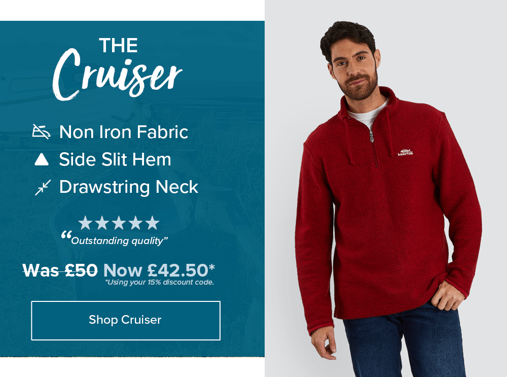 Cruiser 1/4 Zip Classic Macaroni Sweatshirt Chilli Pepper