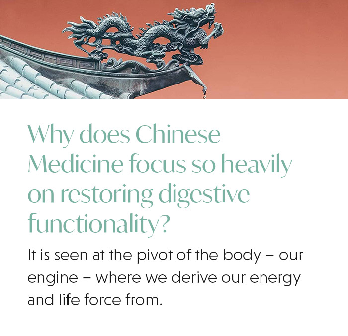 Why Chinese Medicine focus so heavily on restoring digestive functionality