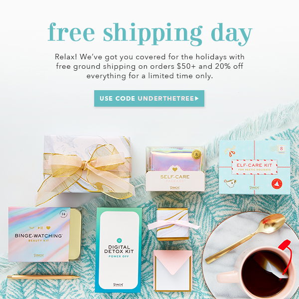 Free Shipping Day - Free Ground Shipping on orders $50+ and 20% Off Everything with Code UNDERTHETREE