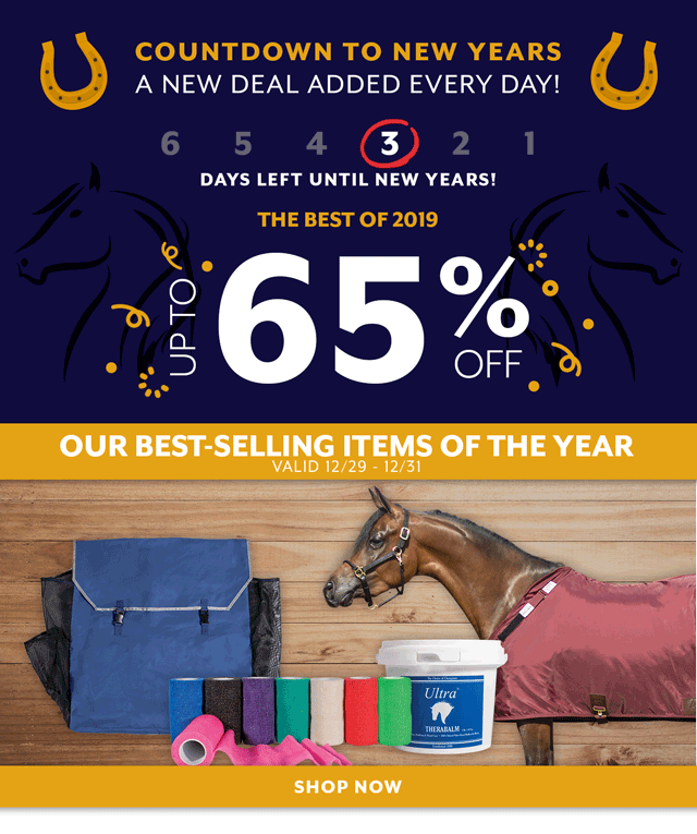 Countdown to New Years Deals: a new deal added every day. Today is up to 65% off our Best-Sellers of 2019.