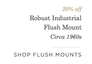 20% OFF - SHOP FLUSH MOUNTS